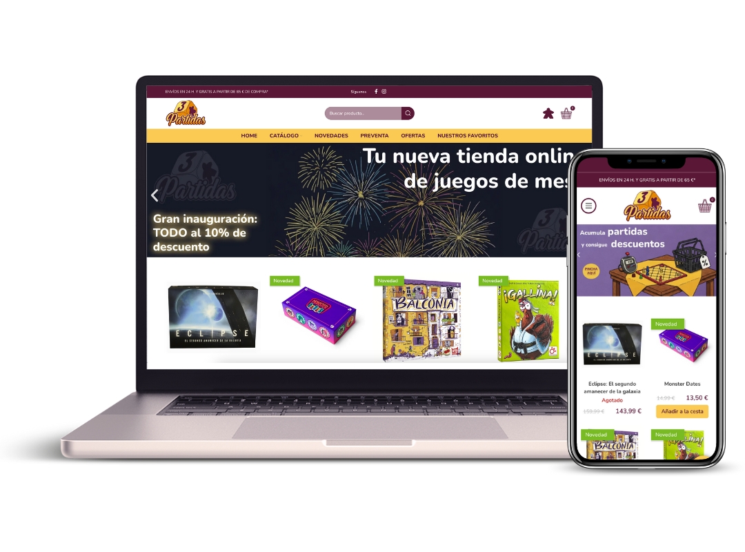 Diseño web Tres Partidas